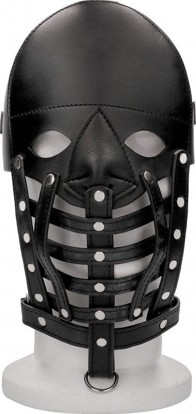 Heavy Duty Pain Leather Male Mask Shots Toys