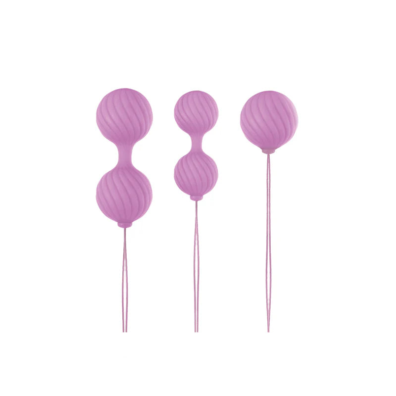 NS Novelties Luxe O' Weighted Kegel Balls - Light Pink