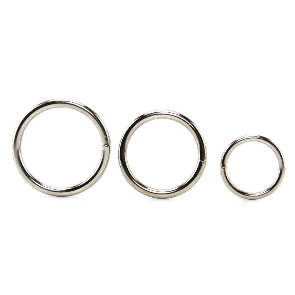 Spartacus Metal C-Ring Set - Male Cock Ring Penis Enhancer