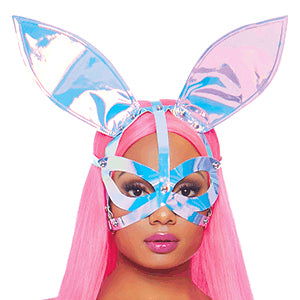 Leg Avenue womens Holographic Spandex Bandeau and Bike Shorts Set, Holo, One Size