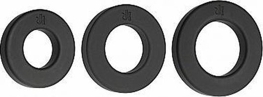 DOC JOHNSON PREMIUM SILICONE C-RING SET- ENDURE 3 PACK