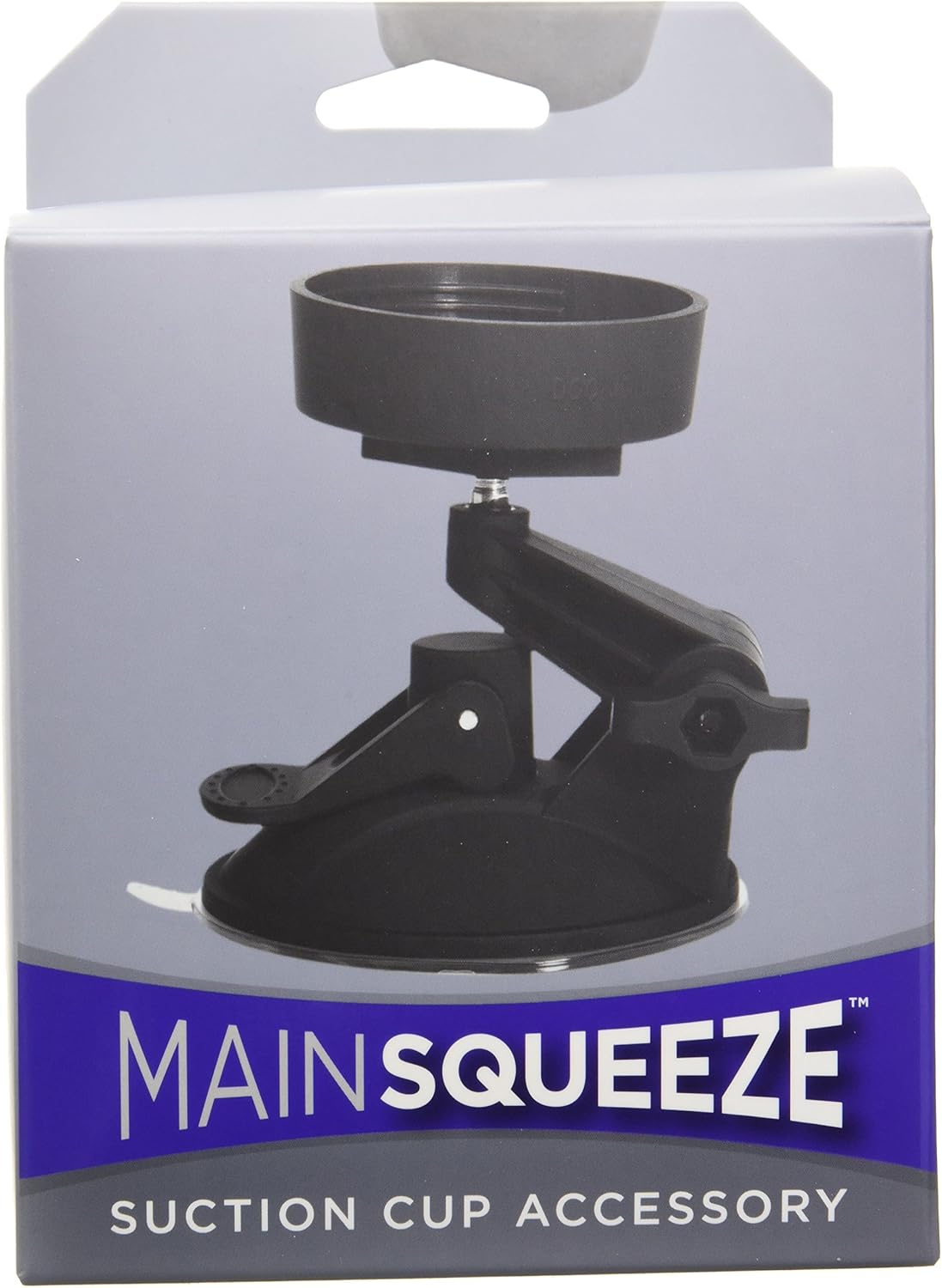 Doc Johnson Main Squeeze-Suction Cup Accessory-Swivel & Bends For Custom Positioning-Adheres to Any Smooth Non-Pourus Surface