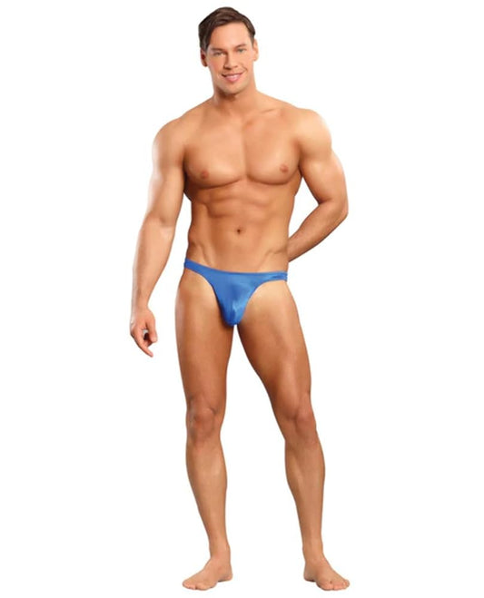 Envy- Blue Low Rise Thong L/XL