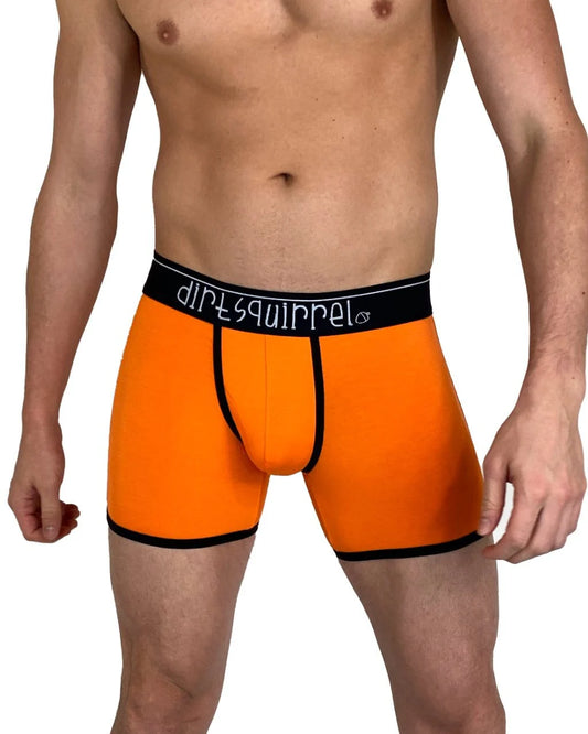 MEN'S BOXER BRIEF - COLOR ORANGE- SIZE SMALL