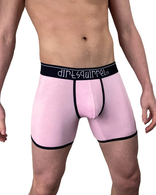 MEN'S BOXER BRIEF - COLOR PASTEL PINK- SIZE S