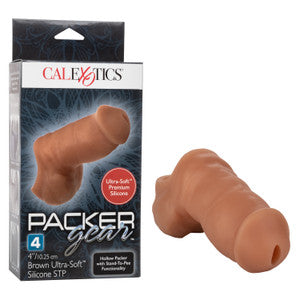 Packer Gear® 4"/10.25 cm Ultra-Soft™ Silicone STP Packer - Soft Brown