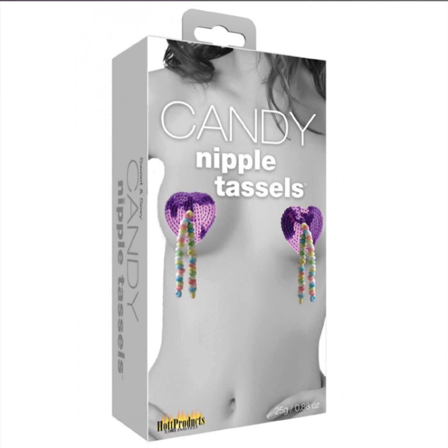 Candy Nipple Tassels, Multicolor, 1 Pair (Pack of 1)