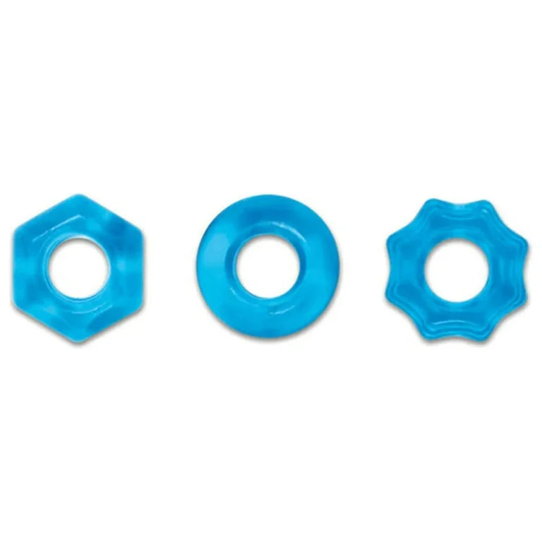 Renegade Chubbies Super Stretch C-Rings- Blue  (Set of 3)