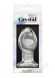 Crystal - Brosilicate Glass - Anal Plug- Large - Clear