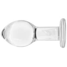 Crystal - Brosilicate Glass - Anal Plug- Large - Clear