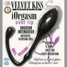 Nasstoys The Velvet Kiss Collection iOrgasm Intensifier Oval Tip Black