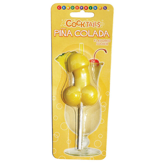 Pina Colada Cocktail Sucker Flavored Penis Shaped Candy Lollipop